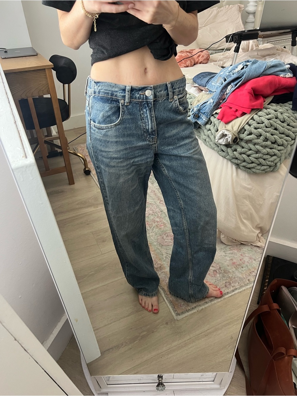 Shimmery Zara Jeans